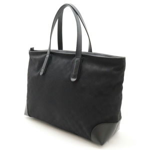 Gucci Bag Large Tote Leather Black GG